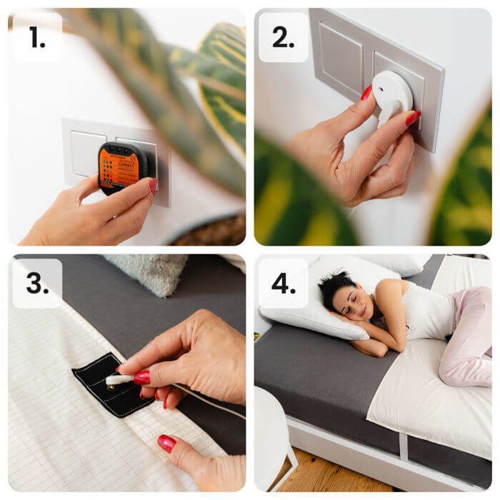 Postopek namestitve ozemljitvene rjuhe